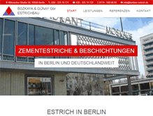 Tablet Screenshot of berliner-estrich.de